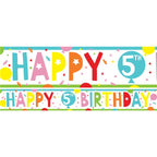 5th Birthday Paper Banners - 1m (3pk)