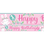 Birthday Bunny Paper Banners - 1m (3pk)