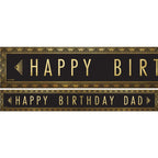 Happy Birthday Dad Paper Banners - 1m (3pk)