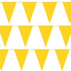 Yellow Plastic Bunting - 10m