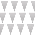 Silver Plastic Bunting - 10m