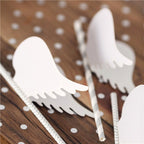 Angel Wings Glass Decoration (10pk)