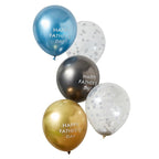 Happy Father's Day Balloons - 12" Latex (5pk)