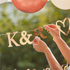 Engaged Rose Gold Customisable Bunting
