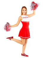 Red High School Cheerleader - Adult Costume