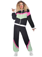 Black 80s Shell Suit - Adult Costume