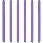 Purple Chrome Modelling Balloons - 260Q Latex (100pk)