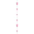 Pink Baby Girl Glitter Paper Balloon Tail - 1.8m
