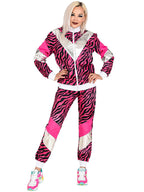 80's Pink Tiger Shell Suit - Adult Costume