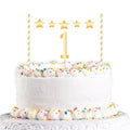 Gold 1st Birthday Cake Topper