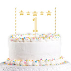 Gold 1st Birthday Cake Topper