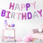 Pink & Lilac Mix Birthday Balloon Bunting - 3.4m