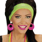 Neon Pink 80's Earrings