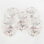 Hello Little One Confetti Latex Balloons - 12" (5pk)