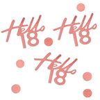Mix It Up Rose Gold Hello 18 Birthday Confetti (13g pack)