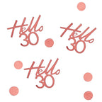 30th Rose Gold Birthday Confetti