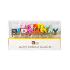 Rainbow Happy Birthday Candles