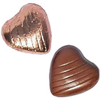 Copper Foil Chocolate Hearts x20