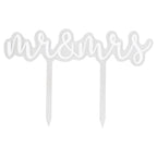 Mr & Mrs Acrylic Cake Topper
