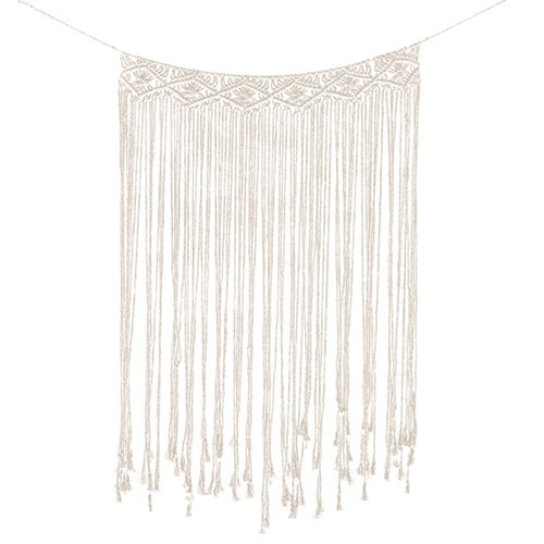 A Touch Of Pampas White Macrame Chair Decorations (2pk)