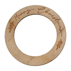 Burnout Wood Merry Christmas Napkin Rings (6pk)