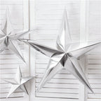 Silver Paper Star Decoration - 70cm