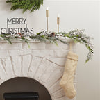 Snowy Evergreen Foliage Garland with White Berries - 1.9m