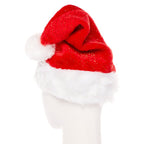 Plush Glitter Santa Hat