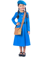 Evacuee Girl Blue Dress - Child Costume