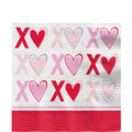 Sparkling Hearts Paper Napkins - 33cm (8pk)
