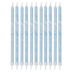 Mix It Up Blue Marble Tall Candles (12pk)