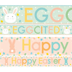 Happy Easter Eggcited Paper Banners - 1m (3pk)