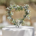 Secret Garden Artificial Rosemary Heart Cake Topper