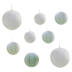 Secret Garden White Paper Hanging Decorations (8pk)