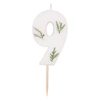 Number 9 Leaf Foliage Candle