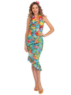 Blue Hawaiian Dress - Adult Costume