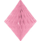 Baby Pink Honeycomb Diamond Decoration - 30cm