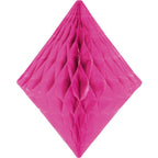 Hot Pink Honeycomb Diamond Decoration - 30cm