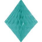 Mint Green Honeycomb Diamond Decoration - 30cm