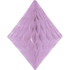 Lilac Honeycomb Diamond Decoration - 30cm