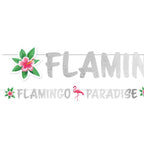 Flamingo Paradise Glitter Letter Banner - 1.35m