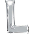 Silver Letter L Balloon - 16" Foil