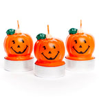 Pumpkin Tea Light Candles - 5cm (3pk)
