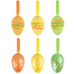Glitter Easter Eggs - 8cm (6pk)