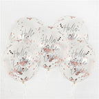 Hello Little One Confetti Latex Balloons - 12" (5pk)