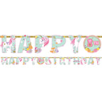 Magical Unicorn Add an Age Paper Letter Banner - 3.2m