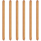 Gold Chrome Modelling Balloons - 260Q Latex (100pk)