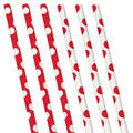 Red Polka Dot Paper Straws (10pk)