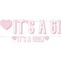 It's A Girl Paper Banner - 1.8m