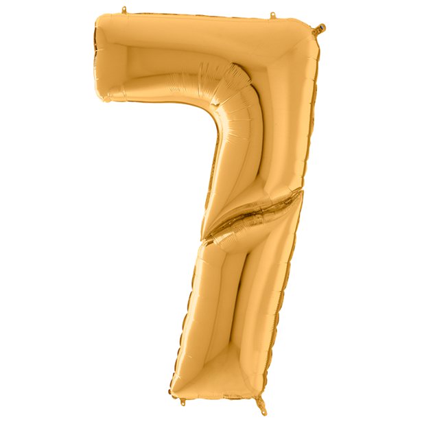 Gold Foil Number Balloons - 64"
